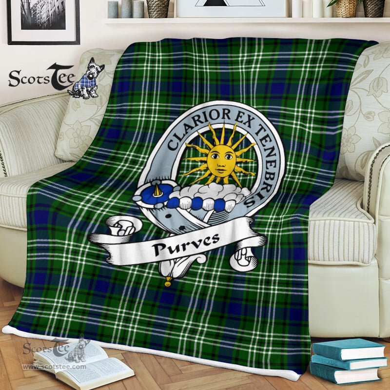 Plaid Blanket Purves Clan Badge Tartan Blanket Scottish Plaid Throw Blanket Tartan Plaid Fleece Blanket, tartan blanket, plaid blanket, red plaid blanket, buffalo plaid blanket, green plaid blanket, plaid fleece blanket, blue plaid blanket, red tartan blanket, tartan plaid blanket, black and white plaid blanket, , christmas plaid blanket, orange plaid blanket, tartan plaid throw blanket, pink plaid blanket, brown plaid blanket, buffalo check blanket