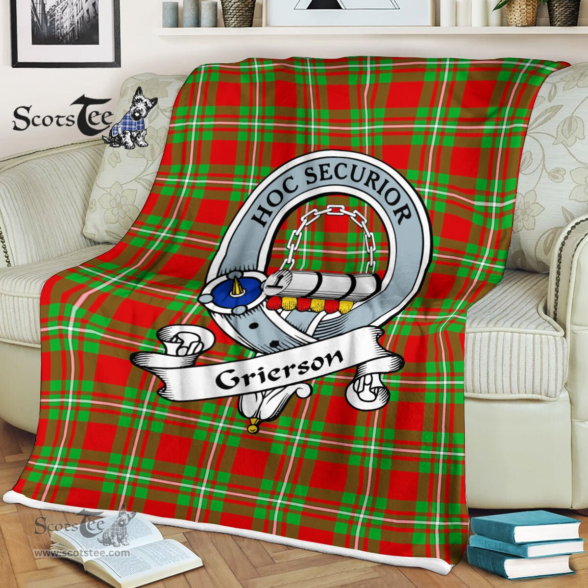 Plaid Blanket Grierson Clan Badge Tartan Blanket Scottish Blue Plaid Throw Blanket Tartan Plaid Fleece Blanket, tartan blanket, plaid blanket, red plaid blanket, buffalo plaid blanket, green plaid blanket, plaid fleece blanket, blue plaid blanket, red tartan blanket, tartan plaid blanket, black and white plaid blanket, , christmas plaid blanket, orange plaid blanket, tartan plaid throw blanket, pink plaid blanket, brown plaid blanket, buffalo check blanket
