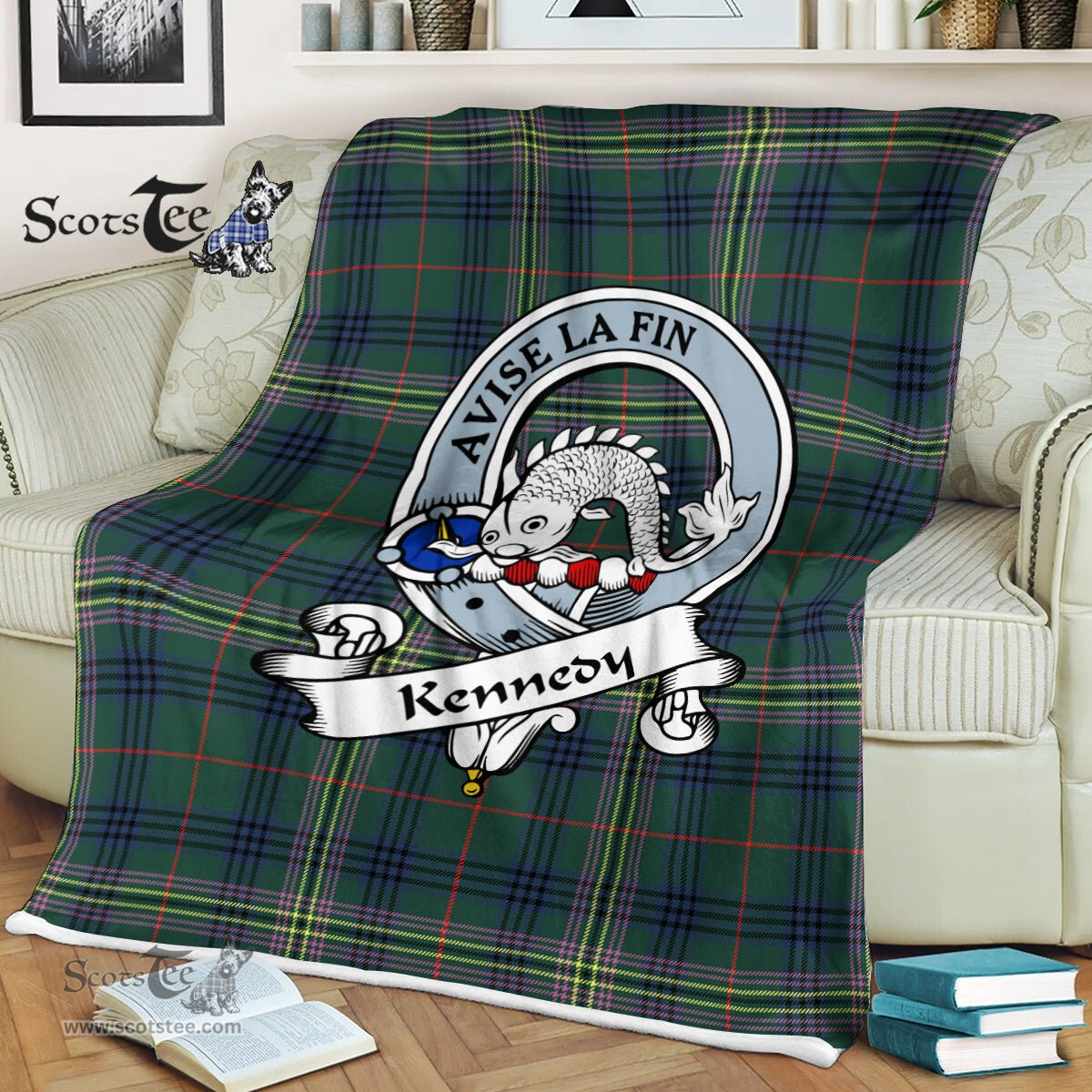 Plaid Blanket Kennedy Modern Clan Badge Tartan Blanket Scottish Blue Plaid Throw Blanket Tartan Plaid Fleece Blanket, tartan blanket, plaid blanket, red plaid blanket, buffalo plaid blanket, green plaid blanket, plaid fleece blanket, blue plaid blanket, red tartan blanket, tartan plaid blanket, black and white plaid blanket, , christmas plaid blanket, orange plaid blanket, tartan plaid throw blanket, pink plaid blanket, brown plaid blanket, buffalo check blanket