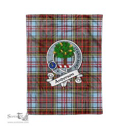 Anderson Tartan Blanket Plaid Blanket Anderson Ancient Clan Badge Tartan Blanket - Scotstee Shop