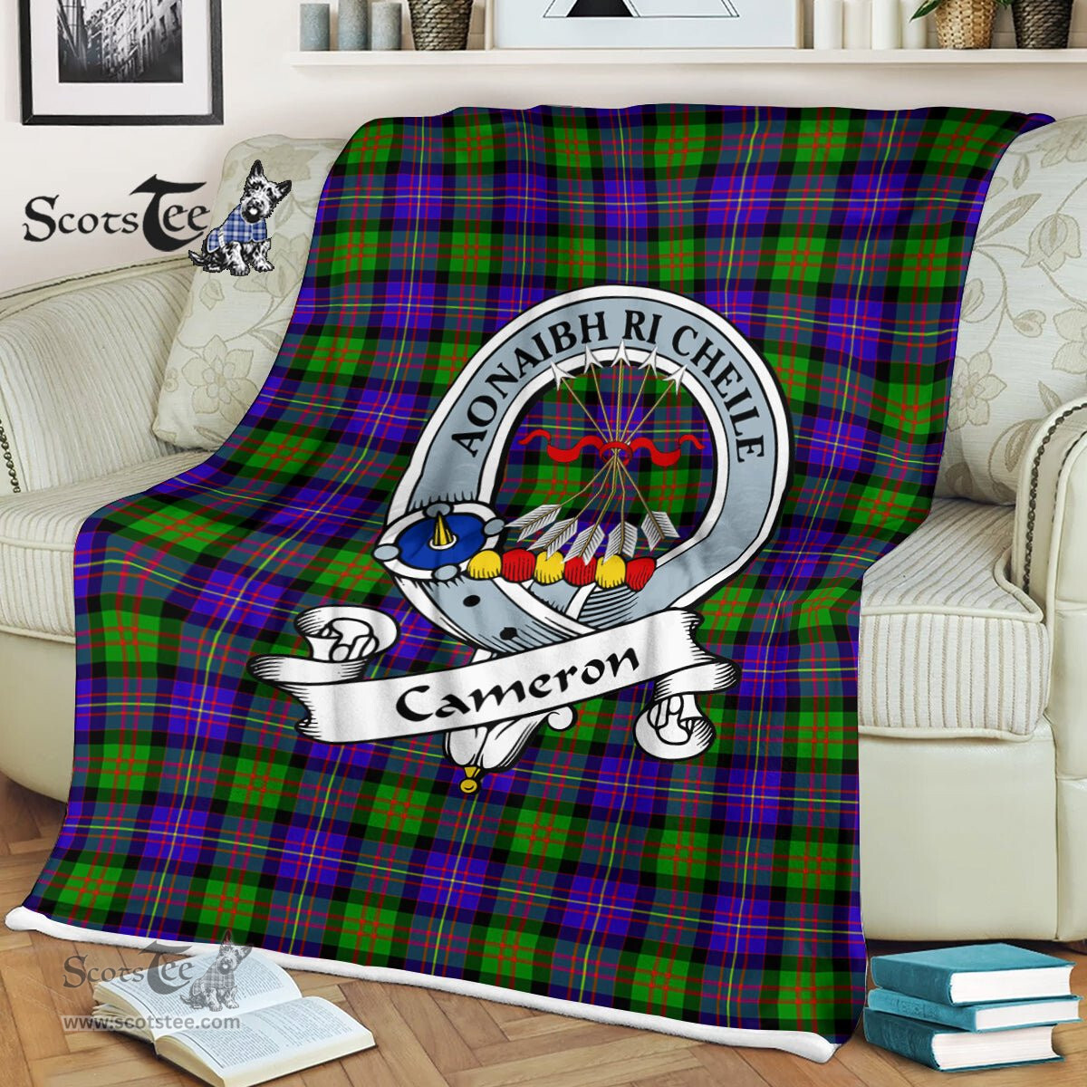 Plaid Blanket Cameron Clan Badge Tartan Blanket Scottish Blue Plaid Throw Blanket Tartan Plaid Fleece Blanket, tartan blanket, plaid blanket, red plaid blanket, buffalo plaid blanket, green plaid blanket, plaid fleece blanket, blue plaid blanket, red tartan blanket, tartan plaid blanket, black and white plaid blanket, , christmas plaid blanket, orange plaid blanket, tartan plaid throw blanket, pink plaid blanket, brown plaid blanket, buffalo check blanket