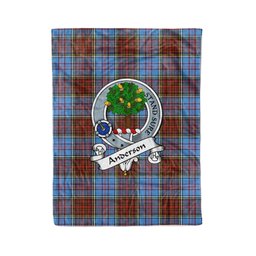 Anderson Tartan Blanket Plaid Blanket Anderson Modern Clan Badge Tartan Blanket - Scotstee Shop