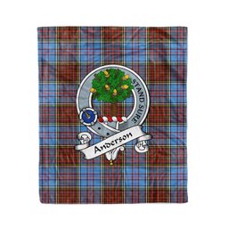 Anderson Tartan Blanket Plaid Blanket Anderson Modern Clan Badge Tartan Blanket - Scotstee Shop