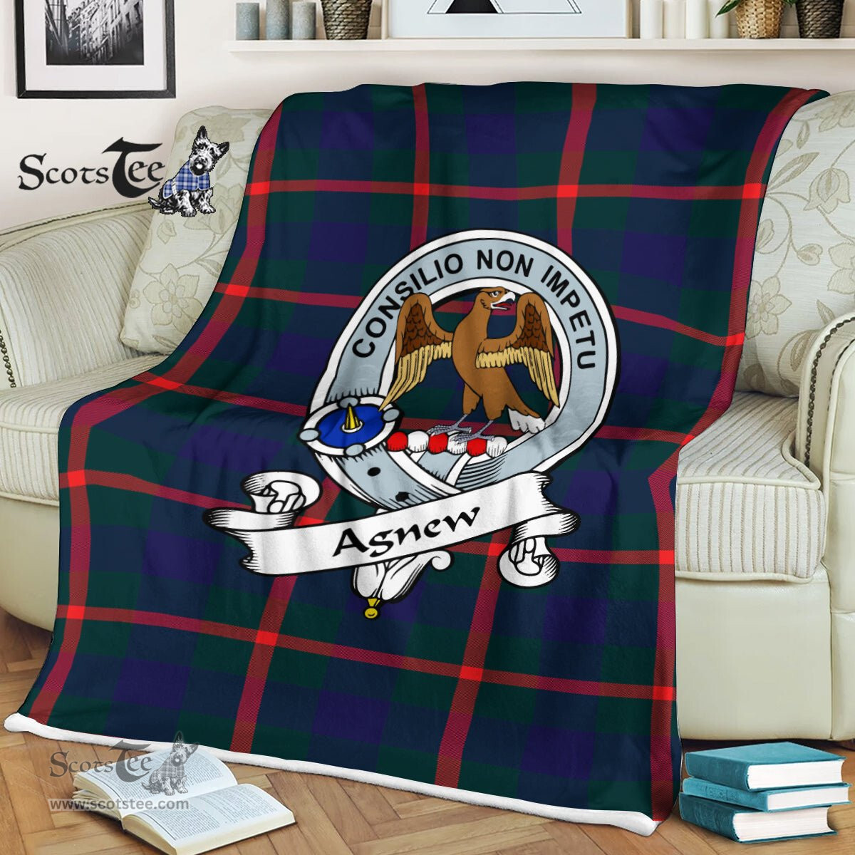 Plaid Blanket Agnew Clan Badge Tartan Blanket Scottish Blue Plaid Throw Blanket Tartan Plaid Fleece Blanket, tartan blanket, plaid blanket, red plaid blanket, buffalo plaid blanket, green plaid blanket, plaid fleece blanket, blue plaid blanket, red tartan blanket, tartan plaid blanket, black and white plaid blanket, , christmas plaid blanket, orange plaid blanket, tartan plaid throw blanket, pink plaid blanket, brown plaid blanket, buffalo check blanket