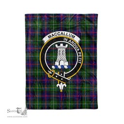Plaid Blanket Malcolm Moderm Clan Crest Badge Tartan Blanket Scottish Plaid Throw Blanket Tartan Plaid Fleece Blanket