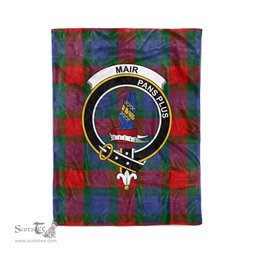 Plaid Blanket Mar Clan Crest Badge Tartan Blanket Scottish Plaid Throw Blanket Tartan Plaid Fleece Blanket