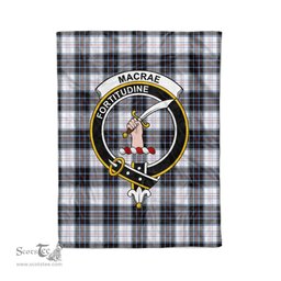 Plaid Blanket MacRae Dress Modern Clan Crest Badge Tartan Blanket Scottish Plaid Throw Blanket Tartan Plaid Fleece Blanket