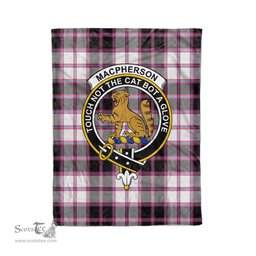 Macpherson Tartan Blanket Plaid Blanket MacPherson Hunting Modern Clan Crest Badge Tartan Blanket Scottish Plaid Throw Blanket - Scotstee Shop