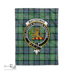 Plaid Blanket MacThomas Ancient Clan Crest Badge Tartan Blanket Scottish Plaid Throw Blanket Tartan Plaid Fleece Blanket