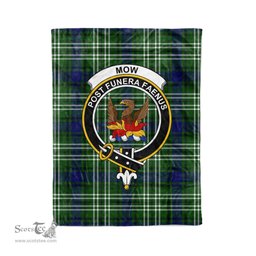 Plaid Blanket Mow Clan Crest Badge Tartan Blanket Scottish Plaid Throw Blanket Tartan Plaid Fleece Blanket
