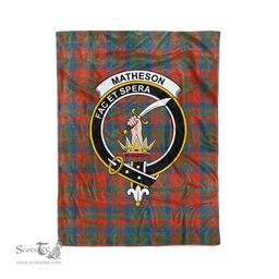 Plaid Blanket Matheson Ancient Clan Crest Badge Tartan Blanket Scottish Plaid Throw Blanket Tartan Plaid Fleece Blanket