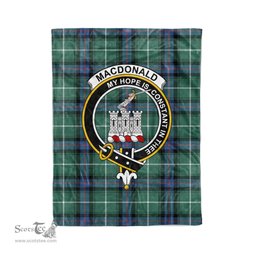 Plaid Blanket Macdonalds Of Ranald The Isles Hunting Ancient Clan Crest Badge Tartan Blanket Scottish Plaid Throw Blanket - Scotstee Shop