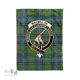 Plaid Blanket MacMillan Hunting Ancient Clan Crest Badge Tartan Blanket Scottish Plaid Throw Blanket - Scotstee Shop