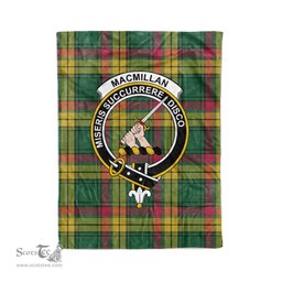 Plaid Blanket MacMillan Old Ancient Clan Crest Badge Tartan Blanket Scottish Plaid Throw Blanket Tartan Plaid Fleece Blanket