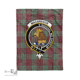 Plaid Blanket MacGregor Hunting Ancient Clan Crest Badge Tartan Blanket Scottish Plaid Throw Blanket - Scotstee Shop