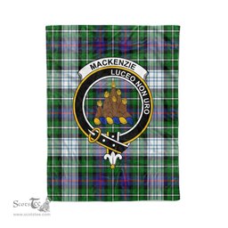 Plaid Blanket MacKenzie Dress Modern Clan Crest Badge Tartan Blanket Scottish Plaid Throw Blanket Tartan Plaid Fleece Blanket