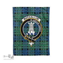 Plaid Blanket MacCallum Ancient Clan Crest Badge Tartan Blanket Scottish Plaid Throw Blanket Tartan Plaid Fleece Blanket