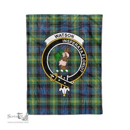 Plaid Blanket Watson Ancient Clan Crest Badge Tartan Blanket Scottish Plaid Throw Blanket Tartan Plaid Fleece Blanket