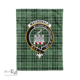 Plaid Blanket Macdonalds Of Ranald Lord Of The Isles Hunting Clan Crest Badge Tartan Blanket Scottish Plaid Throw Blanket - Scotstee Shop