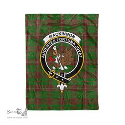 Plaid Blanket MacKinnon Hunting Modern Clan Crest Badge Tartan Blanket Scottish Plaid Throw Blanket - Scotstee Shop