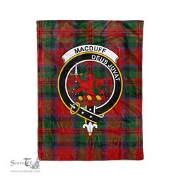 Plaid Blanket MacDuff Clan Crest Badge Tartan Blanket Scottish Plaid Throw Blanket Tartan Plaid Fleece Blanket