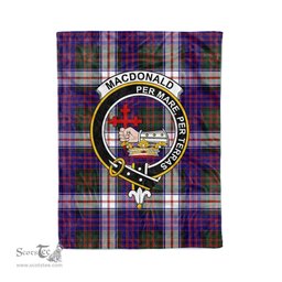 Plaid Blanket Macdonalds Of Donald Dress Modern Clan Crest Badge Tartan Blanket Scottish Plaid Throw Blanket - Scotstee Shop