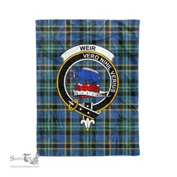 Plaid Blanket Weir Ancient Clan Crest Badge Tartan Blanket Scottish Plaid Throw Blanket Tartan Plaid Fleece Blanket