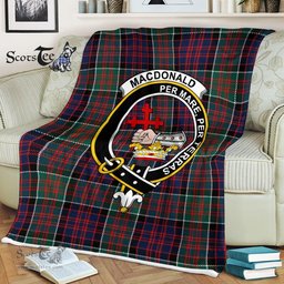 Plaid Blanket Macdonalds Of Donald Clan Crest Badge Tartan Blanket Scottish Plaid Throw Blanket Tartan Plaid Fleece Blanket