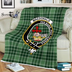 Plaid Blanket Macdonalds Of Donald Lord Of The Isles Hunting Clan Crest Badge Tartan Blanket Scottish Plaid Throw Blanket - Scotstee Shop
