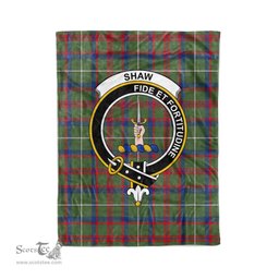 Plaid Blanket Shaw Of Tordarroch Green Modern Clan Crest Badge Tartan Blanket Scottish Plaid Throw Blanket - Scotstee Shop