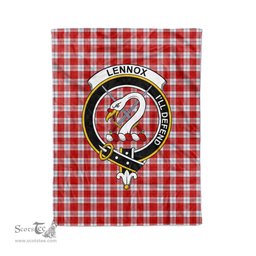 Plaid Blanket Lennox Dress Clan Crest Badge Tartan Blanket Scottish Plaid Throw Blanket Tartan Plaid Fleece Blanket