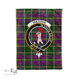 Plaid Blanket Taylor Clan Crest Badge Tartan Blanket Scottish Plaid Throw Blanket Tartan Plaid Fleece Blanket