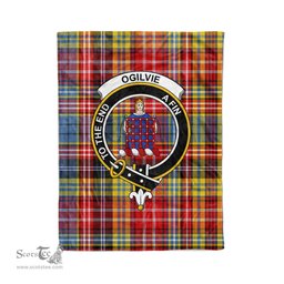 Plaid Blanket Ogilvie Of Airlie Ancient Clan Crest Badge Tartan Blanket Scottish Plaid Throw Blanket Tartan Plaid Fleece Blanket
