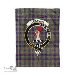 Plaid Blanket Taylor Weathered Clan Crest Badge Tartan Blanket Scottish Plaid Throw Blanket Tartan Plaid Fleece Blanket