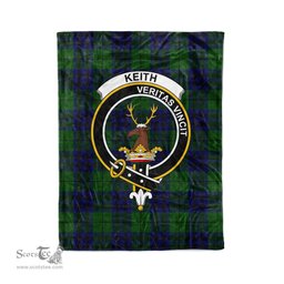 Clan Keith Blanket Plaid Blanket Keith Modern Clan Crest Badge Tartan Blanket Scottish Green Plaid Throw Blanket Tartan Plaid Fleece Blanket - Scotstee Shop