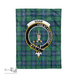 Plaid Blanket Shaw Of Tordarroch Ancient Clan Crest Badge Tartan Blanket Scottish Plaid Throw Blanket - Scotstee Shop