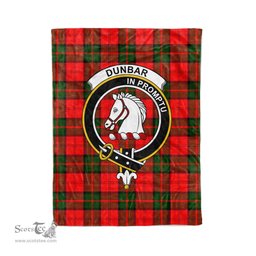 Plaid Blanket Dunbar Modern Clan Crest Badge Tartan Blanket Scottish Green Plaid Throw Blanket Tartan Plaid Fleece Blanket