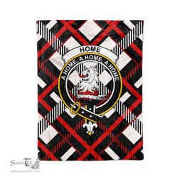 Plaid Blanket Home Plaid Clan Crest Badge Tartan Blanket Scottish Green Plaid Throw Blanket Tartan Plaid Fleece Blanket