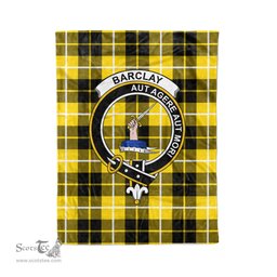 Plaid Blanket Barclay Dress Modern Clan Crest Badge Tartan Blanket Scottish Blue Plaid Throw Blanket Tartan Plaid Fleece Blanket
