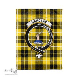 Plaid Blanket Barclay Dress Modern Clan Crest Badge Tartan Blanket Scottish Blue Plaid Throw Blanket Tartan Plaid Fleece Blanket