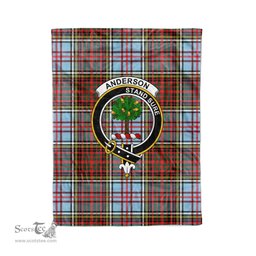 Anderson Tartan Blanket Plaid Blanket Anderson Ancient Clan Crest Badge Tartan Blanket - Scotstee Shop