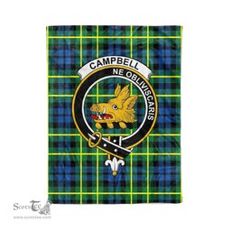 Campbell Tartan Plaid Blanket Campbell Of Breadalbane Ancient Clan Crest Badge Tartan Blanket Scottish Tartan Plaid Fleece Blanket