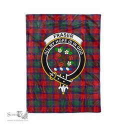 Plaid Blanket Fraser Of Altyre Clan Crest Badge Tartan Blanket Scottish Green Plaid Throw Blanket Tartan Plaid Fleece Blanket