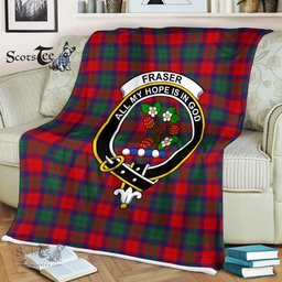 Plaid Blanket Fraser Of Altyre Clan Crest Badge Tartan Blanket Scottish Green Plaid Throw Blanket Tartan Plaid Fleece Blanket
