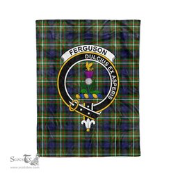 Ferguson Tartan Plaid Blanket Ferguson Clan Crest Badge Tartan Blanket Scottish Tartan Plaid Fleece Blanket