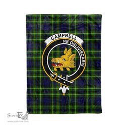Plaid Blanket Campbell Of Breadalbane Modern Clan Crest Badge Tartan Blanket Scottish Green Plaid Throw Blanket - Scotstee Shop