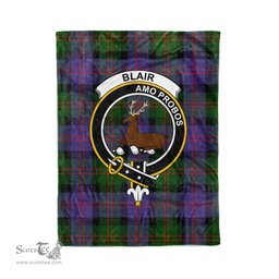 Plaid Blanket Blair Modern Clan Crest Badge Tartan Blanket Scottish Blue Plaid Throw Blanket Tartan Plaid Fleece Blanket