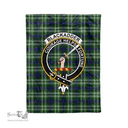 Plaid Blanket Blackadder Clan Crest Badge Tartan Blanket Scottish Blue Plaid Throw Blanket Tartan Plaid Fleece Blanket