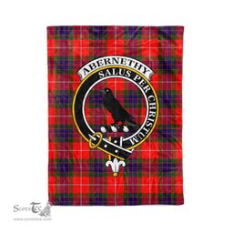 Plaid Blanket Abernethy Clan Crest Badge Tartan Blanket Scottish Red Plaid Throw Blanket Tartan Plaid Fleece Blanket