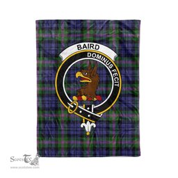 Baird Tartan Blanket Plaid Blanket Baird Modern Clan Crest Badge Tartan Blanket - Scotstee Shop